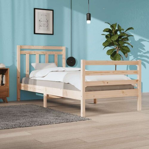  Posteljni okvir iz trdnega lesa 90x200 cm, (20644488) Slike
