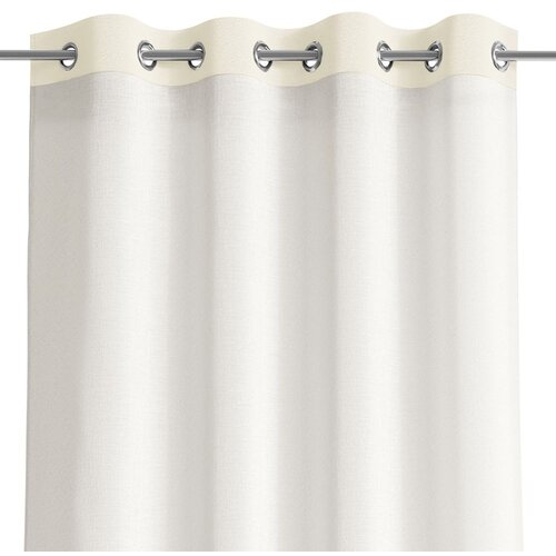  Curtain IRVETTE color white eyelets voile, velvet 140x250 ameliahome Slike