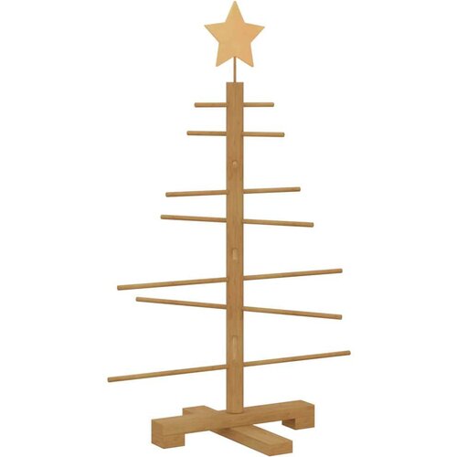 VidaXL Drveno božićno drvce s stalakom Smeđa 75 cm bambus Slike