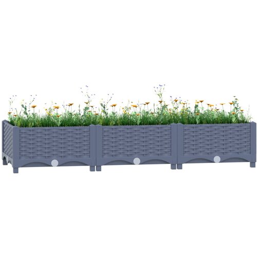 Furnova Visoka greda 120x40x23 cm polipropilen, (21921236) Cene