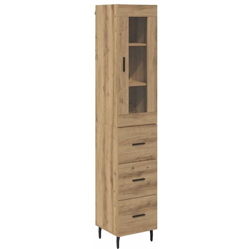  Highboard Umjetnički hrast 34,5 x 34 x 180 cm Konstruirano drvo Slike