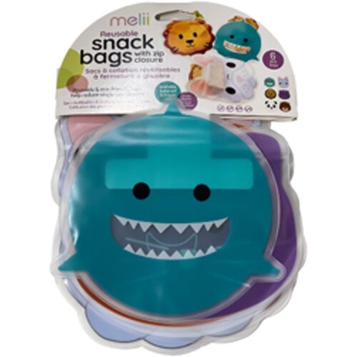 Melii Reusable Snack Bags vrečke za malico 6 kos Cene
