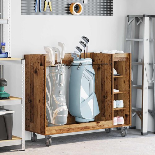 Golf ormar s kotačem Jednobojno Staro drvo 120 x 45 x 98 cm Cijene