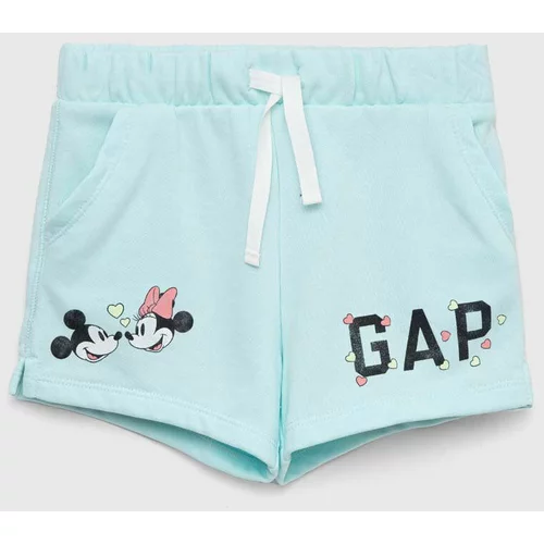 GAP Dječje kratke hlače x Disney s tiskom, podesivi struk