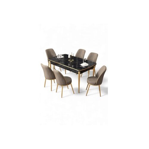 Hanah home Trpezarijski set, 7 dijelova, bež Cijene