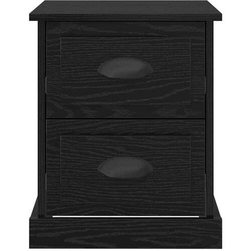  Noćni ormar s ladicama 2 pcs Crni hrast 39 x 39 x 47.5 cm Slike