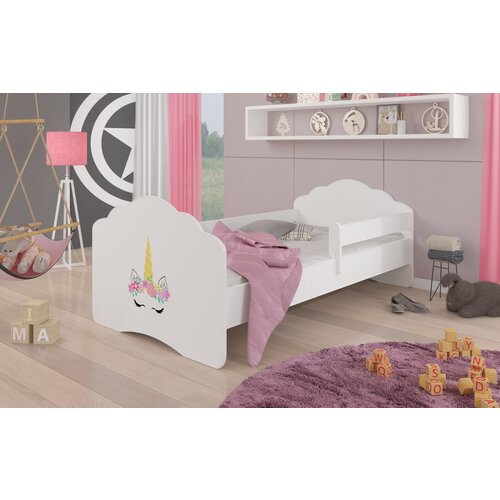 ADRK Dje�ji krevet CASIMO MERMAID s madracem i ogradicom 140x70 cm - BIJELA Cijene