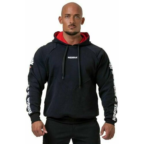 NEBBIA Muški duks Hoodie Black Slike