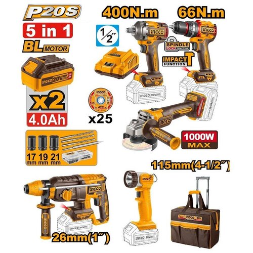 Ingco CKLI2059E set alata 5/1 Cene