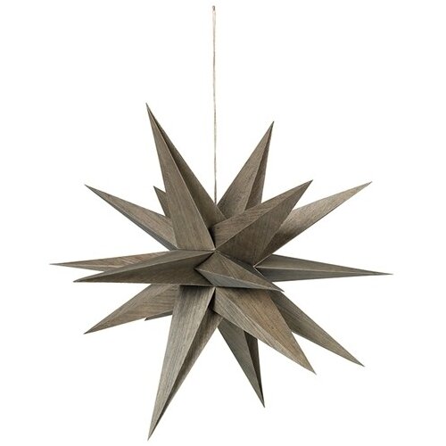 Broste Copenhagen DECO ETOILE &amp;#039;VENUS&amp;#039; BOIS Siva Slike
