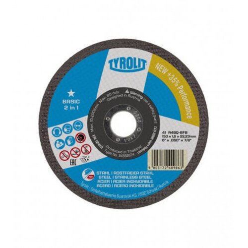 Tyrolit Ploča rezna 125x2,5mm ČELIK+INOX 222998 Slike
