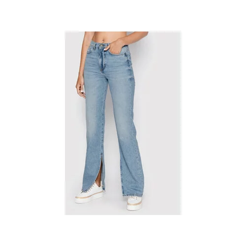 Twin Set Jeans hlače 222TP2394 Modra Straight Leg