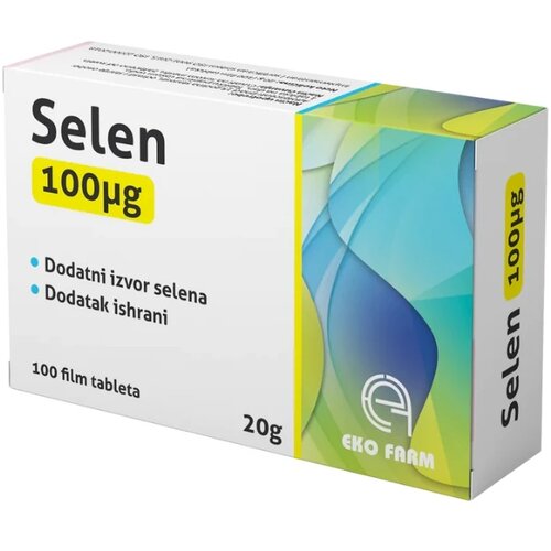 EKOFARM tablte selen 100 mcg, 100 film tableta Slike