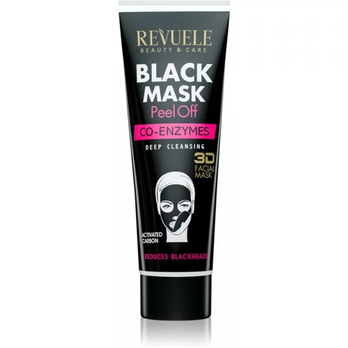 Revuele Black Mask Peel Off Co-Enzymes Peel-Off maska protiv mitesera 80 ml