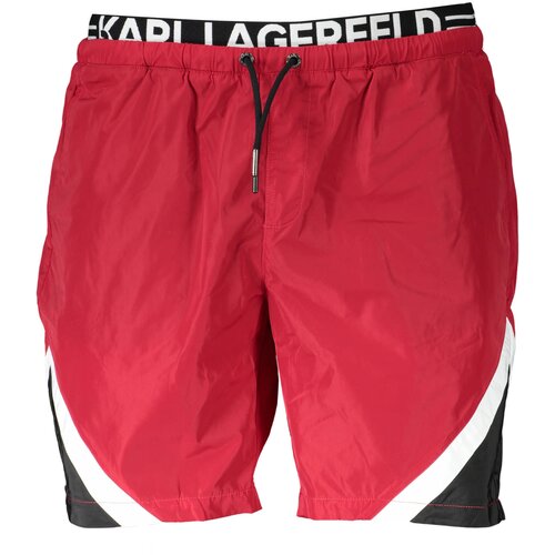 KARL LAGERFELD BEACHWEAR SWIMSUIT MEN'S BOTTOM RED Cene