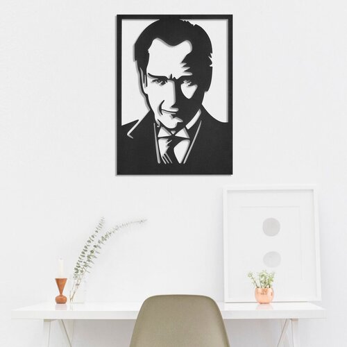 Wallity zidna dekoracija ataturk (portre), 50 x 70 cm, crna Cene