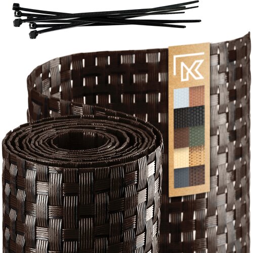 KADAX Rjavi ograjni trak za ograjne panele 19 cm 2,55 m Za&scaron;čita za ograjo, (5000358100) Cene