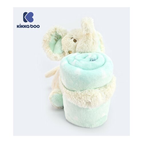 Kikka Boo bebi ćebence sa plišanom igračkom 70x100 Elephant Time ( KKB50119 ) Slike