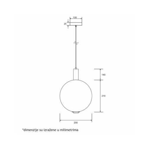 Luna 293 VISILICA 3.8W 3000K Slike