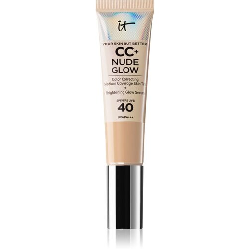 IT Cosmetics Your Skin But Better CC + Nude Glow tekoči puder za posvetlitev kože SPF 40 odtenek Light Medium 32 ml Slike
