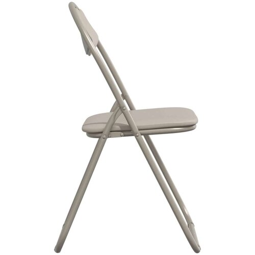  Sklopiva stolica 8 pcs Pijesak 48 x 43 5 x 81 cm Lažna koža - Pijesak 8 Slike