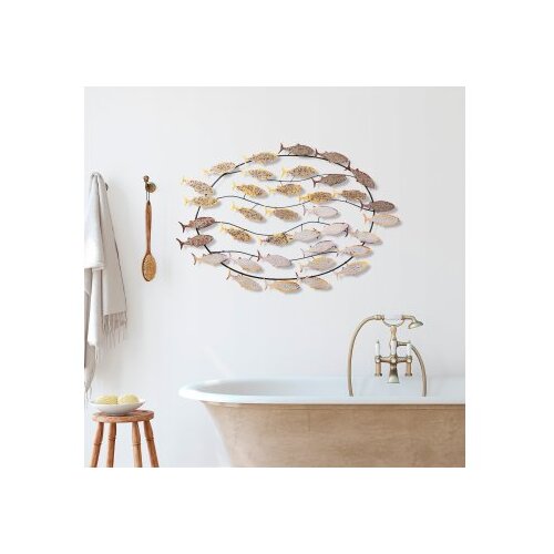 Wallxpert Zidna dekoracija Alabalik 2, 94x58x4 cm, &amp;Scaron;arena Slike