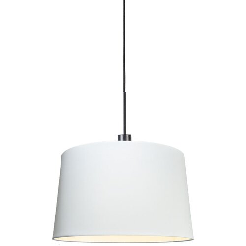QAZQA Moderna viseča svetilka črna s senčnikom 45 cm bela - Combi 1 Slike