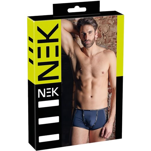 NEK - črna boksarica z vezalkami in mrežastimi vložki (modra) - L Slike