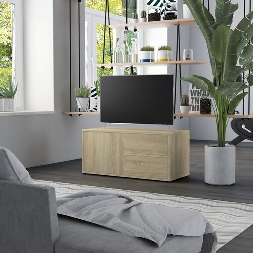 VidaXL TV ormarić boja hrasta sonome 80 x 34 x 36 cm od iverice Slike