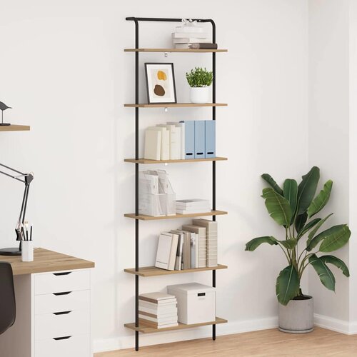 VidaXL Polica hrast artisan 60 x 24 x 203 cm Konstruirano drvo Slike