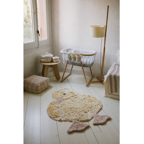Lorena Canals Rumena pralna/ročno tkana bombažna otro&amp;scaron;ka preproga 95x120 cm Ducky &amp;ndash; Slike