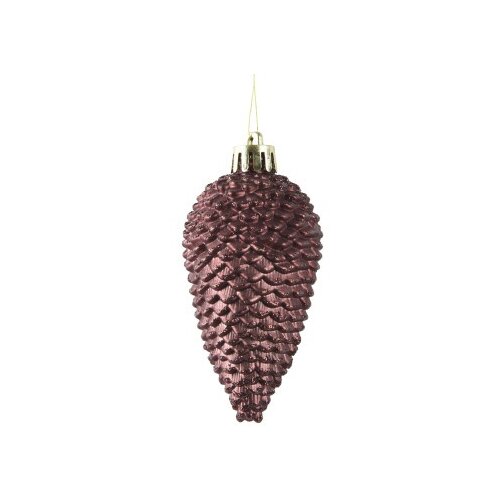  Novogodišnja dekoracija - hanging pinecone set 6pcs 8cm 022865 - maroon - kmg ( 044459 ) Cene