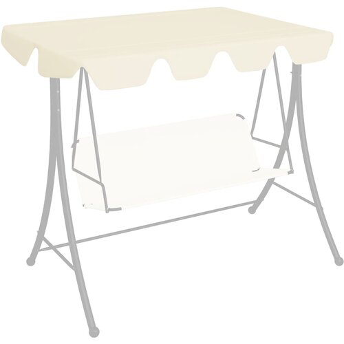 vidaXL Streha za vrtno gugalnico krem 150/130x70/105 cm Cene