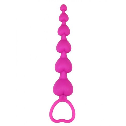  Analne kuglice Heart Booty Beads, 18.5cm, Roze Slike
