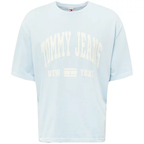 Tommy Jeans Majica 'VARSITY' svetlo modra / bela