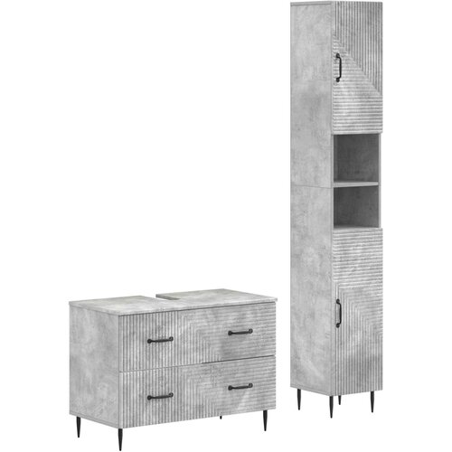  Set kupaonskih ormara od 2 dijela HAARLEM Betonska siva Cene