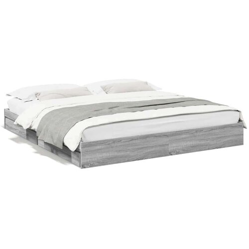 VidaXL Okvir za krevet s ladicama boja hrasta 180x200 cm Slike