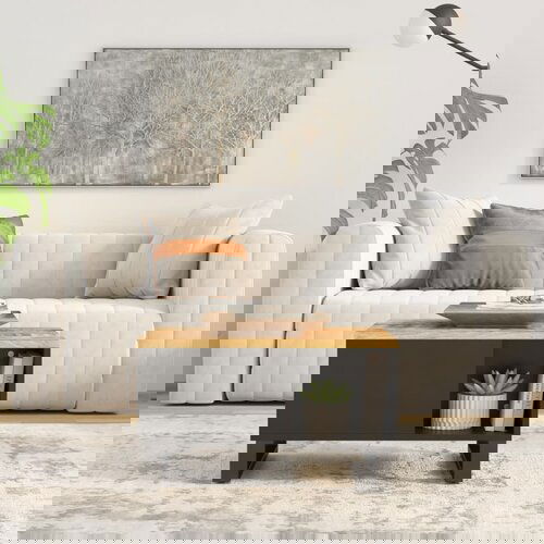 VidaXL Klubska mizica 60x50x35 cm trden mangov les Slike