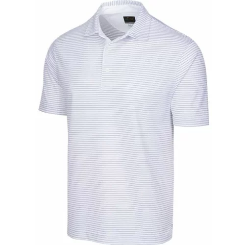 Greg Norman PROTEK ML75 STRIPE POLO Muška golf polo majica, bijela, veličina