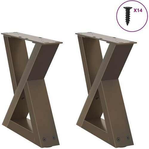  Noge za klub stolić 2 kom. Prirodni čelik 30 x (30-31,3) cm Čelik Cene