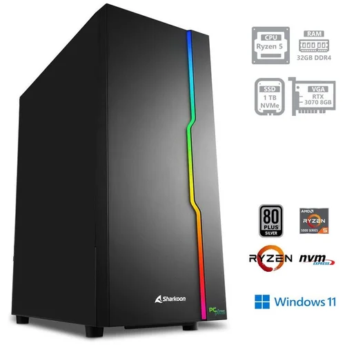 PCPLUS pc pcplus gamer R5-5600X 32GB 1TB ssd RTX3070 W11