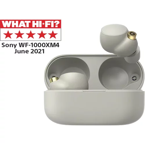 Sony WF1000XM4S true wireless v sivi barv
