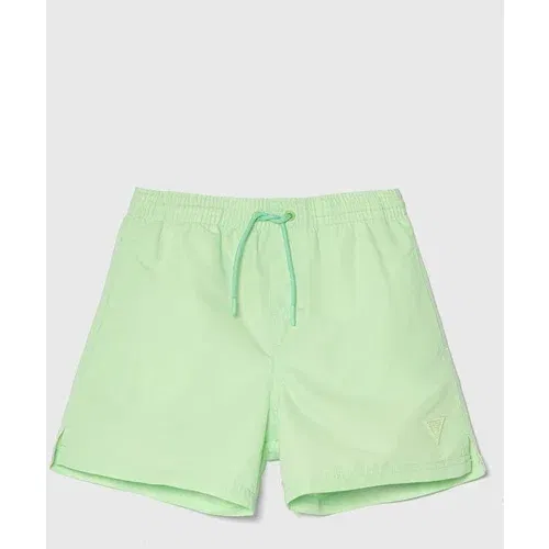 Guess Dječje kratke hlače za kupanje boja: zelena