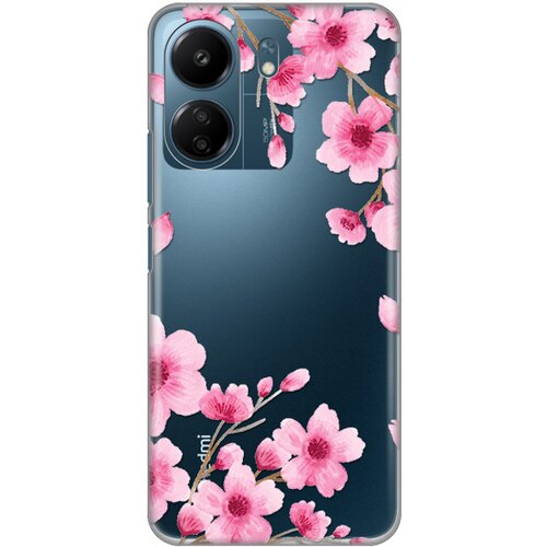  torbica silikonska print skin za xiaomi redmi 13C rose flowers Cene