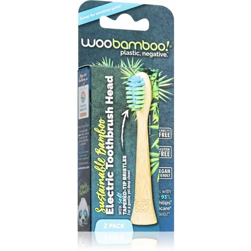 Woobamboo Eco Electric Toothbrush Head zamjenske glave za zubnu četkicu od bambusa Compatible with Philips Sonicare 2 kom