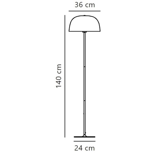 Nordlux podna lampa cera 1xE27/60W/230V zlatna Slike