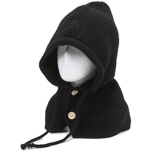 INF Ženska pletena kapa in &amp;scaron;al, topla zimska kapa, grelnik za vrat Black, (21658218) Slike