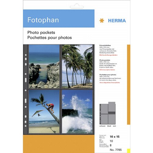 Herma fotophan 10x15 vertical 10 Sheets black 7785 Cijene