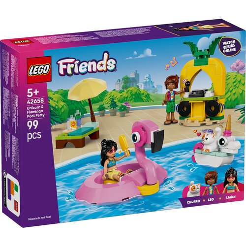 Lego &amp;reg; Friends 42658 Zabava na bazenu s jednorogom i flamingom Slike