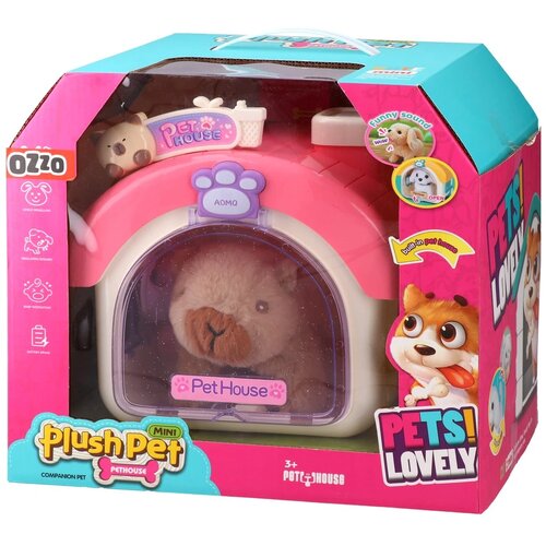 Ozzo Plush Pet, pli&amp;scaron;ana igračka, kapibara i kuća Slike